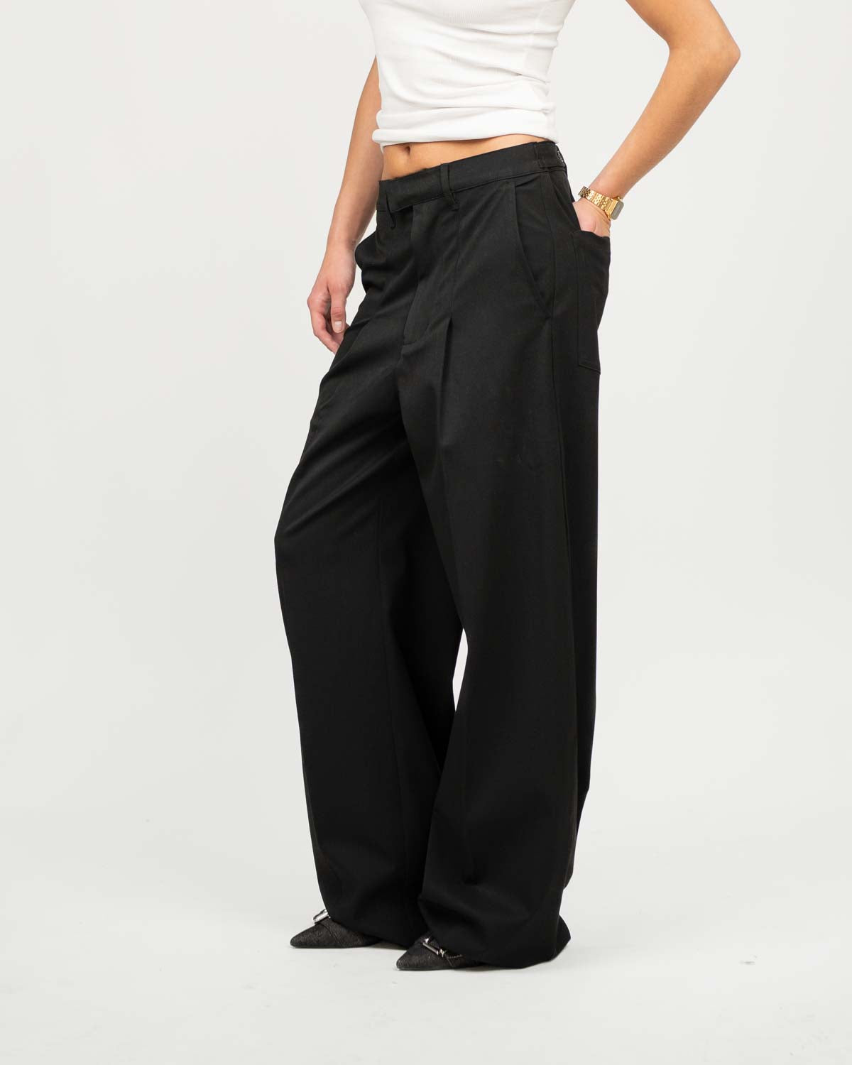 Baggy Suitpants Black